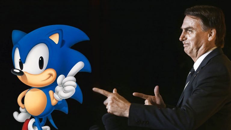 sonic e Bolsonaro observatorio de games