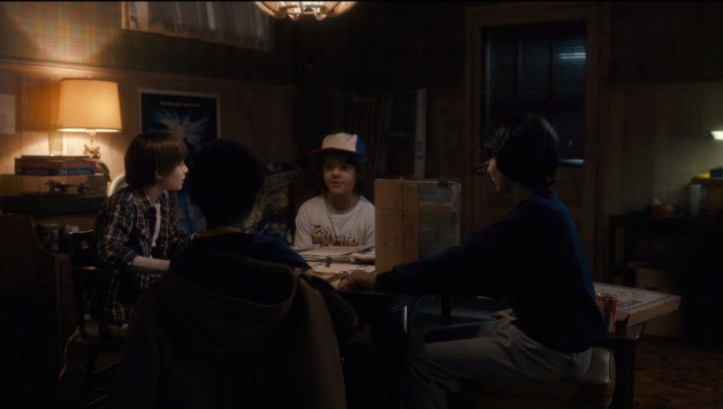 As crianças de Stranger Things jogando D&D (Fonte: Reprodução)