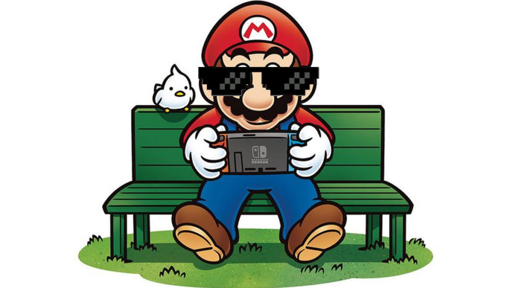Mario With Nintendo Switch
