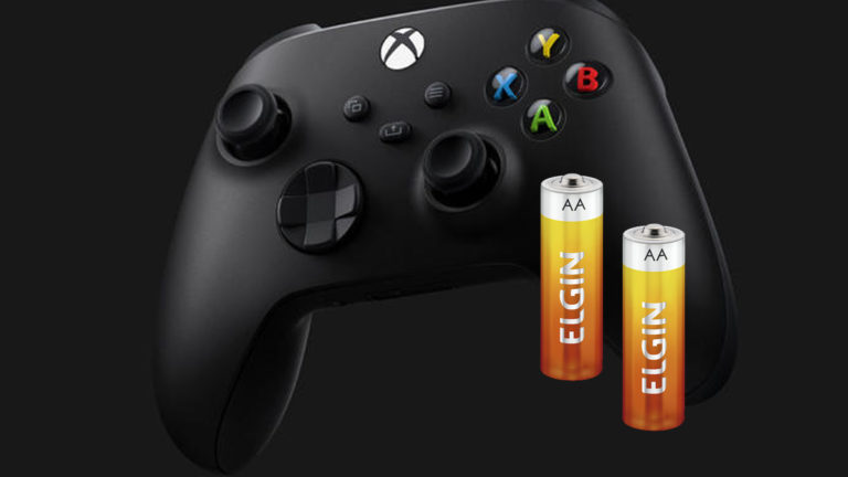 xbox pilhas controle joystick