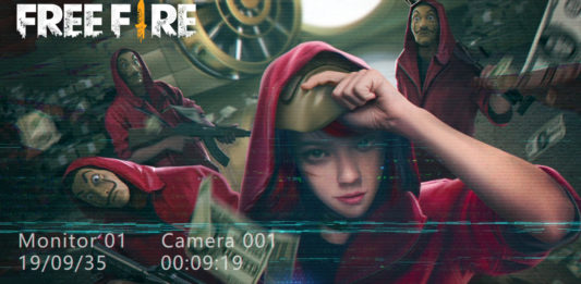 Free Fire e La Casa de papel