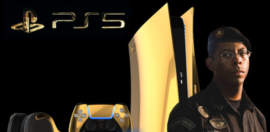 PS5 dourado