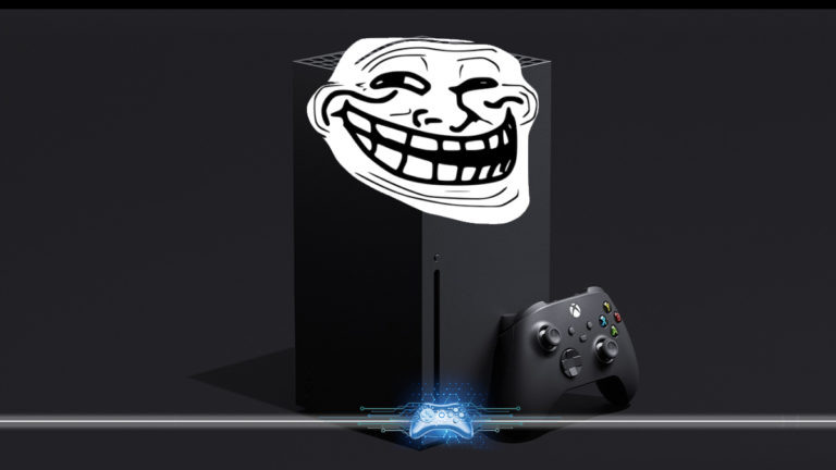 MEME Xbox series X troll face