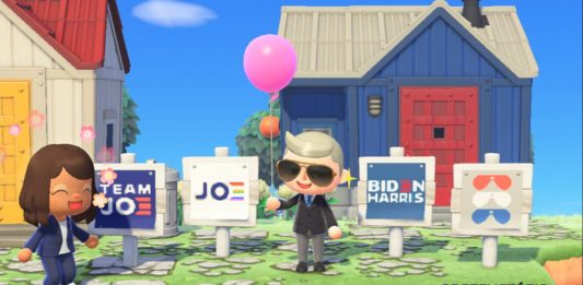 Animal Crossing Biden Harris
