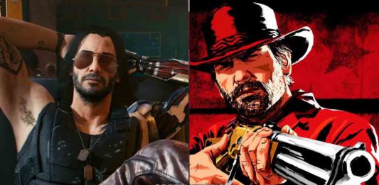 cyberpunk 2077 e RDR2 Imagem: Montagem