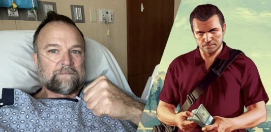 Ned e Michael de Santa. Imagem: Reprodução e Rockstar