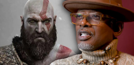 TC Carson e Kratos. Imagem: Montagem