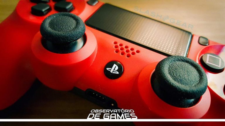 Playstation 4 controle vermelho