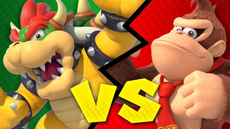 Mario Kart Bowser vs Donkey