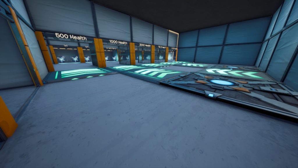 Mapa do duelo de alvo 1v1 do Raider