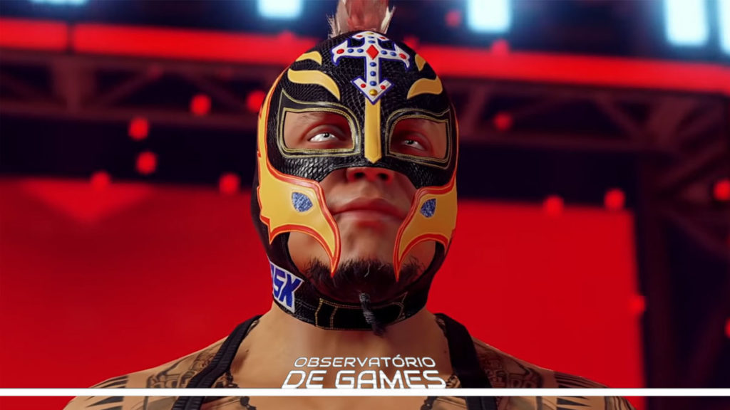 rey mysterio WWE 2K22. Imagem/Créditos: 2K Games