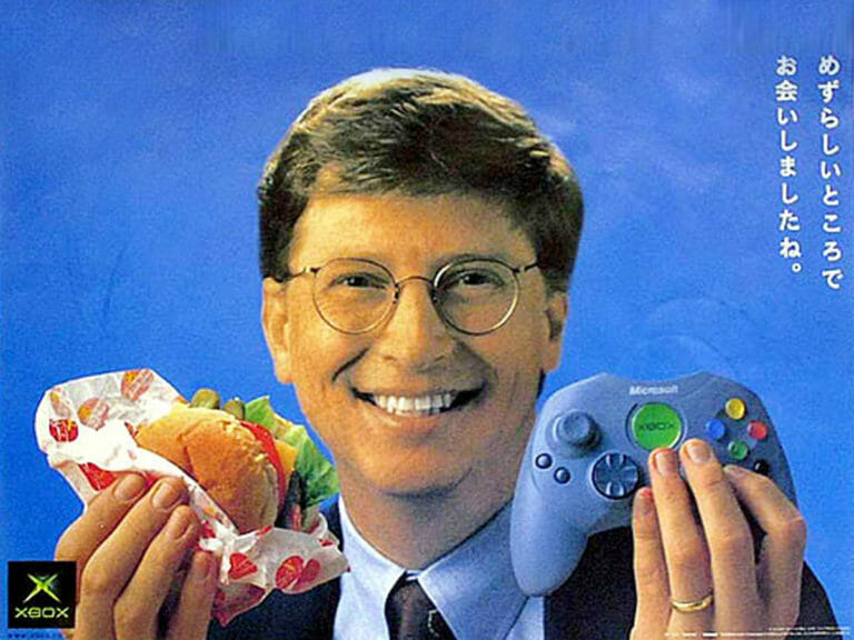 Bil Gates campanha publicitária do Xbox