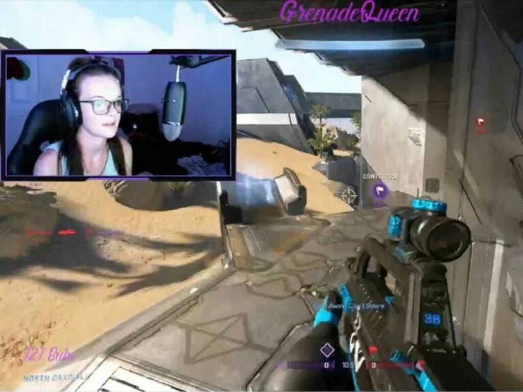 Jogadora de Halo Infinite