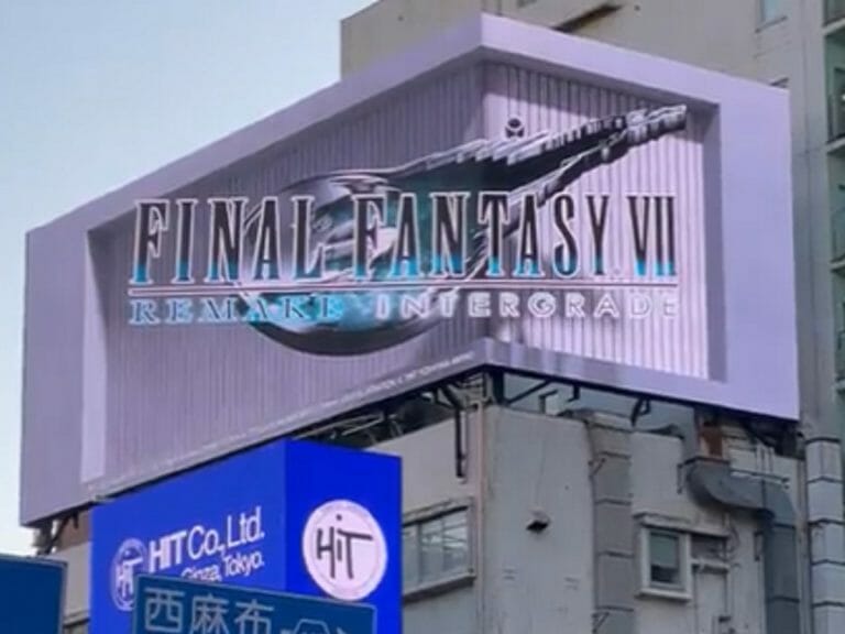 Painel 3D de FInal Fantasy