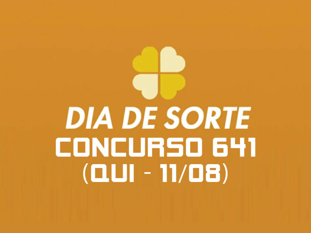 Confira os números da DIA DE SORTE 641 nesta quinta (11) e boa sorte!
