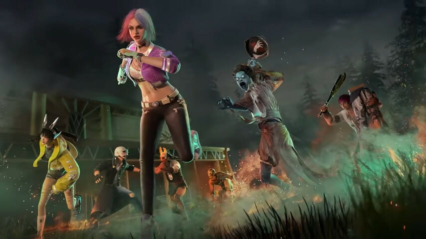 Cena de NEW STATE MOBILE + Dead By Daylight. (Imagem: Reprodução Youtube)