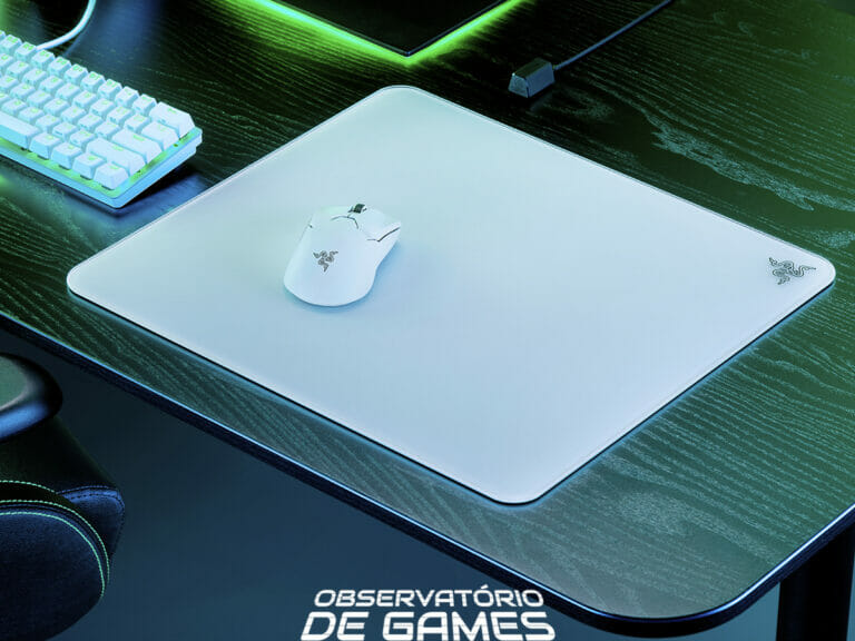 mousepad de vidro da Razer