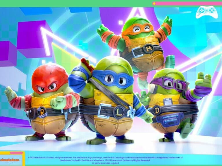 Fall Guys Tartarugas Ninja