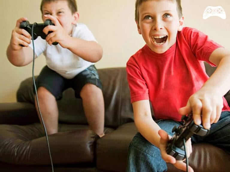 Crianca jogando videogame